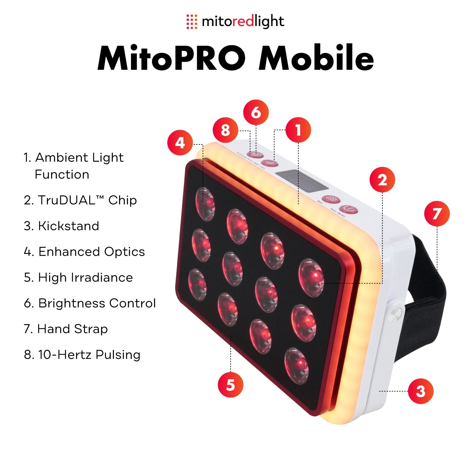 MitoPRO Mobile | Powerful and Portable Red Light Therapy