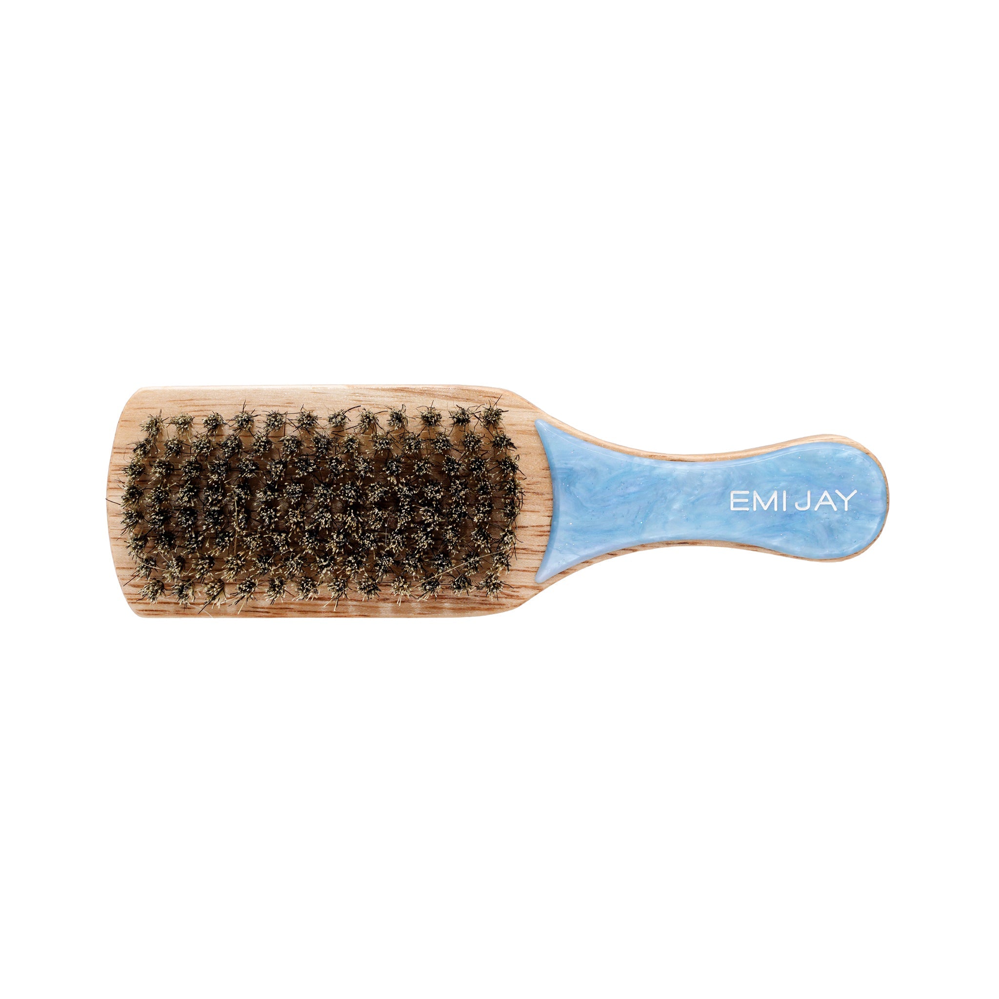 Mini Boar Bristle Brush in Blue Sugar