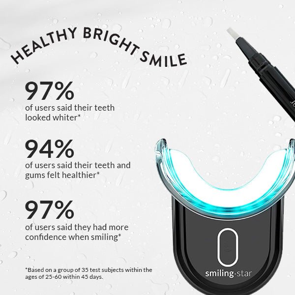 TEETH WHITENING KIT WITH LED LIGHT