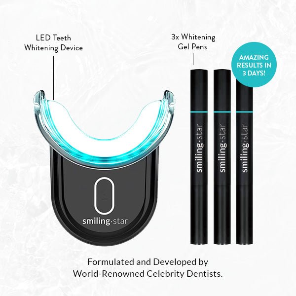 TEETH WHITENING KIT WITH LED LIGHT